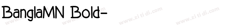 BanglaMN Bold字体转换